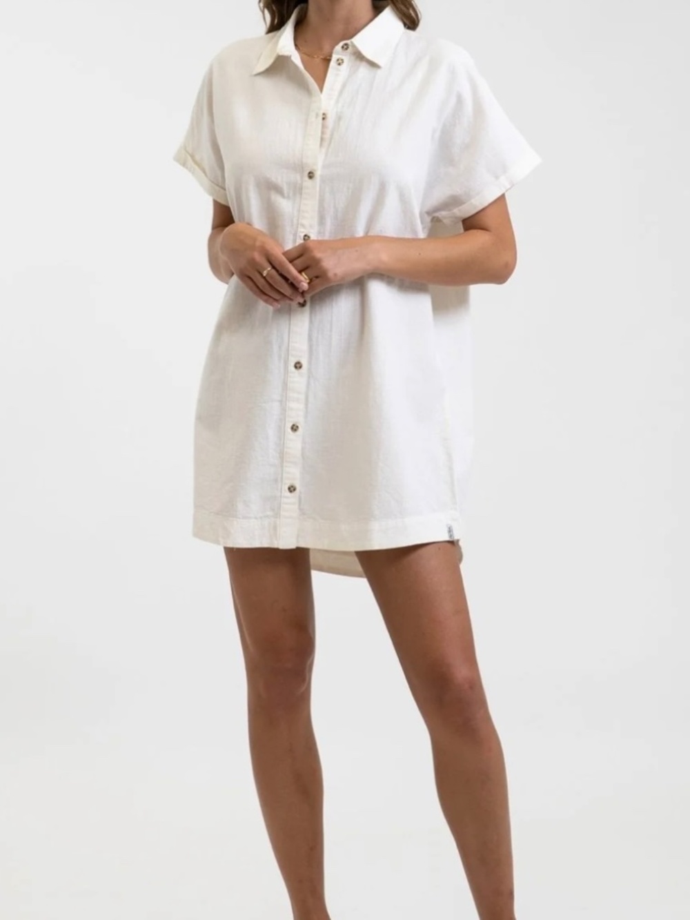 Rythm - CLASSIC LINEN SHIRT DRESS (XS)